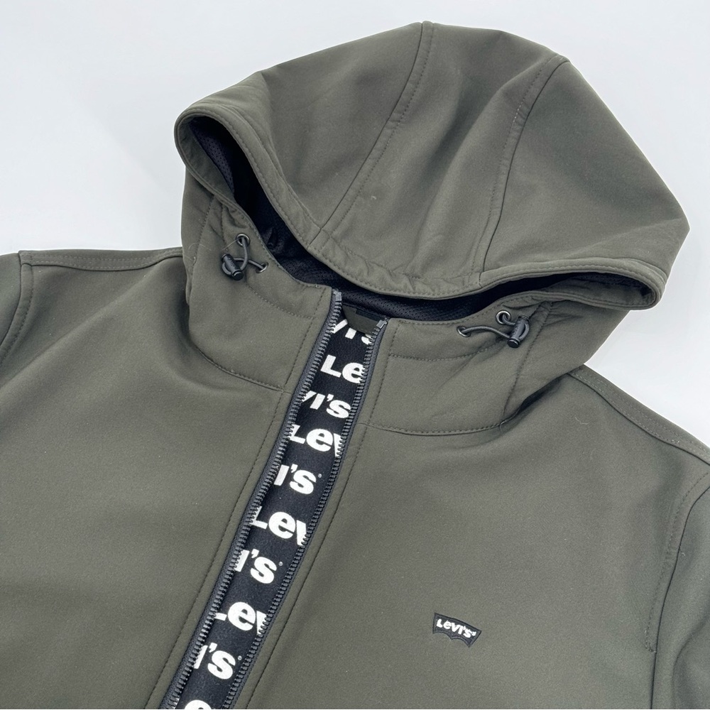LEVIS Hooded Softshell Full Zip Bomber Jacket - Picture 11 of 15